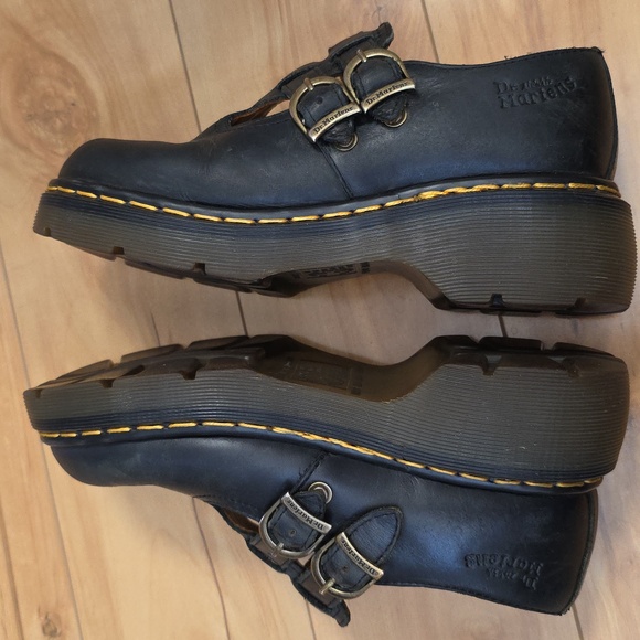 Dr. Martens VTG Dark Navy Double T Strap Mary Jane 8065 /92 UK 5 (7.5-8) MIE - Picture 13 of 16